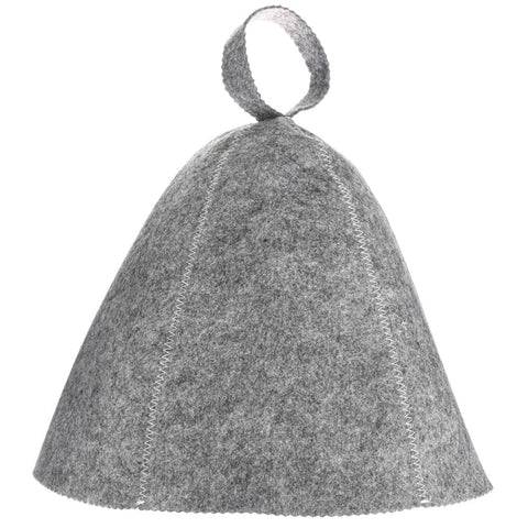 Czapka do sauny filcowa szara
