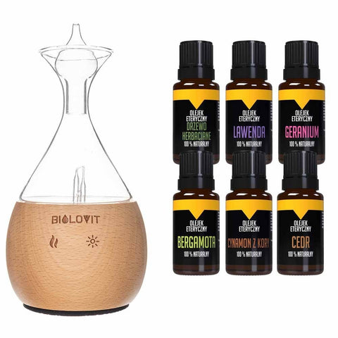 Bilovit Zestaw nebulizator olejków eterycznych + 6 olejków eterycznych
