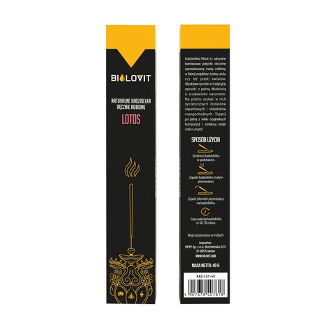 Naturalne kadzidełka zapachowe Lotos - 40 g