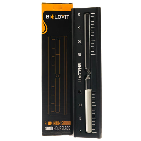 Bilovit Aluminiowa klepsydra do sauny czarna