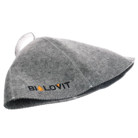 Bilovit Czapka do sauny filcowa szara