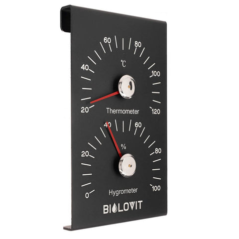 Bilovit Czarny termometr z higrometrem do sauny