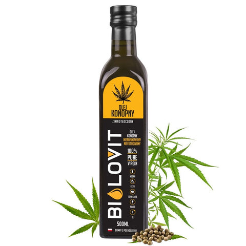 Bilovit Olej konopny zimnotłoczony 500 ml