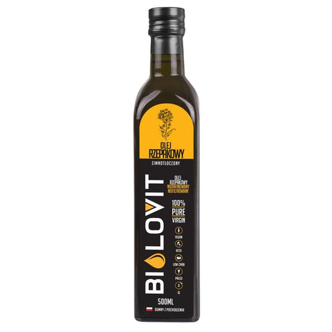 Bilovit Olej rzepakowy zimnotłoczony 500 ml