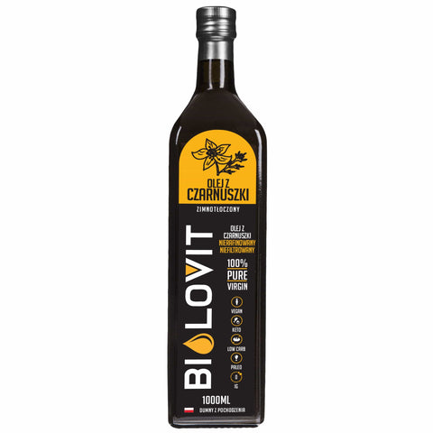 Bilovit Olej z czarnuszki zimnotłoczony 1000 ml