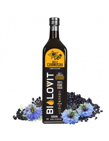 Bilovit Olej z czarnuszki zimnotłoczony - 1000 ml