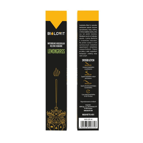 Naturalne kadzidełka zapachowe Lemongrass - 40 g