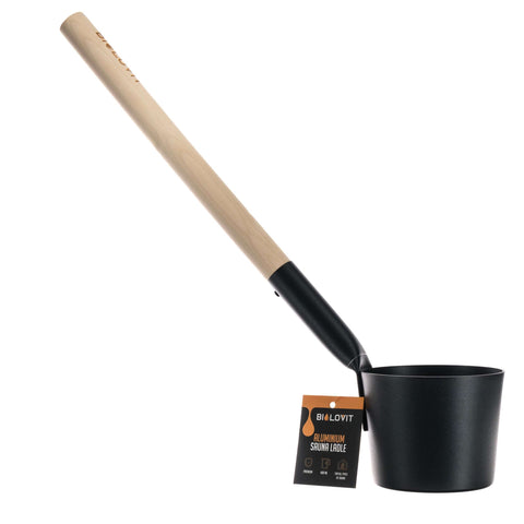 Bilovit Aluminiowa łyżka do sauny czarna