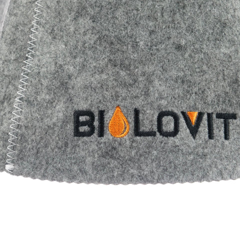 Bilovit Czapka do sauny filcowa szara