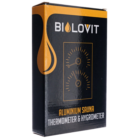 Bilovit Czarny termometr z higrometrem do sauny