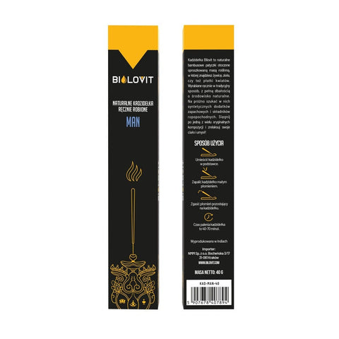 Bilovit Naturalne kadzidełka zapachowe Man - 40 g