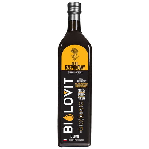 Bilovit Olej rzepakowy zimnotłoczony 1000 ml