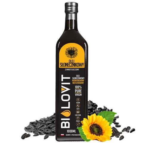 Bilovit Olej słonecznikowy zimnotłoczony 1000 ml