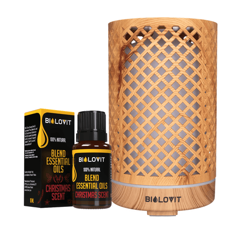 Bilovit Zestaw Dyfuzor Ultradźwiękowy + Olejek eteryczny Zapach Świąt 10 ml