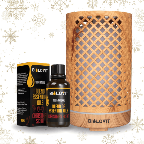 Bilovit Zestaw Dyfuzor Ultradźwiękowy + Olejek eteryczny Zapach Świąt